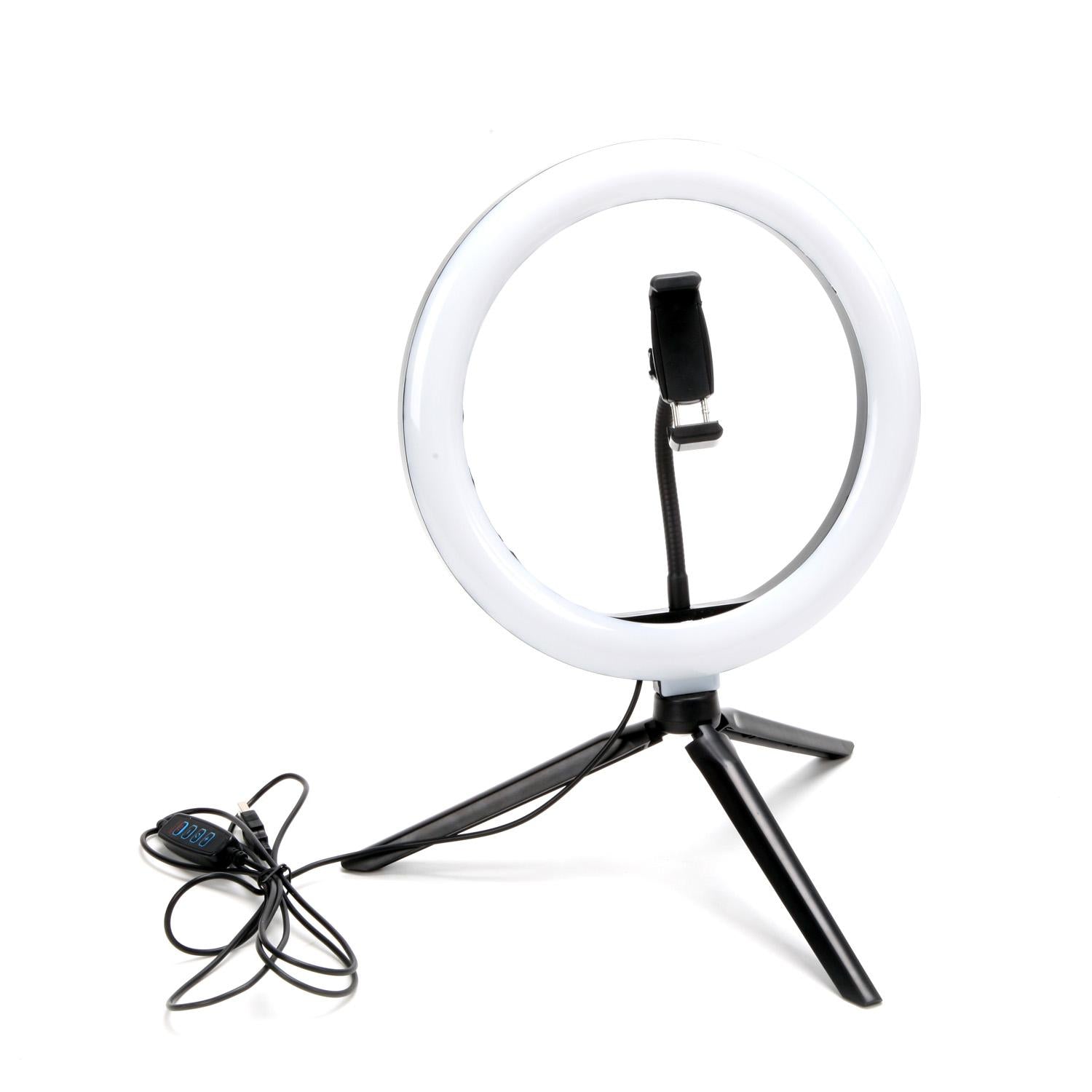 LED Ring Light With 10 Brightness Levels & 3 Lighting Modes – Perfect For Makeup & Photography