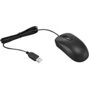 Lenovo Basic Wired Mouse 1000 DPI – Ambidextrous Design, Easy Plug and Play, Sleek Black Finish