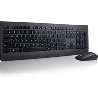 Lenovo Professional Wireless Keyboard and Mouse Combo | Black | Slim Ergonomic Design | Quiet Keys - Store 42