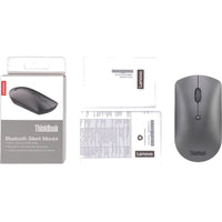 Lenovo ThinkBook Bluetooth Silent Mouse - Quiet, Comfortable, Dual-Device Connection, 2400 DPI