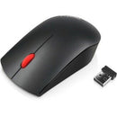 Lenovo ThinkPad Essential Wireless Optical Mouse - Ergonomic, Black, 2.4GHz Connectivity