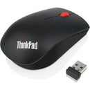 Lenovo ThinkPad Essential Wireless Optical Mouse - Ergonomic, Black, 2.4GHz Connectivity