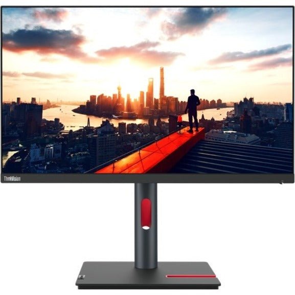 Lenovo ThinkVision P24h - 30 24" WQHD IPS Monitor - 2560 x 1440, USB - C, 300 Nit, Raven Black - Store 42