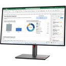Lenovo ThinkVision P27h-30 27" WQHD IPS Monitor with USB-C, 350 Nit Brightness, KVM Switch Default Title
