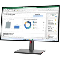 Lenovo ThinkVision P27h-30 27" WQHD IPS Monitor with USB-C, 350 Nit Brightness, KVM Switch Default Title