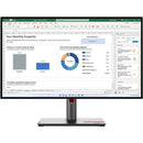 Lenovo ThinkVision P27h-30 27" WQHD IPS Monitor with USB-C, 350 Nit Brightness, KVM Switch
