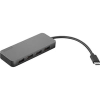 Lenovo USB-C Hub with 4 USB-A Ports - Sleek, Travel-Ready Design for Effortless Connectivity Default Title