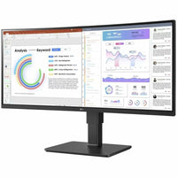 LG 34" UltraWide QHD Monitor 34BQ77QEB | IPS, HDR10, USB Type - C, Ergonomic Design - Store 42