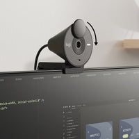 Logitech Brio 300 Webcam - 2MP 1080P 30FPS with Auto Light Correction & Noise-Reducing Mic, USB-C