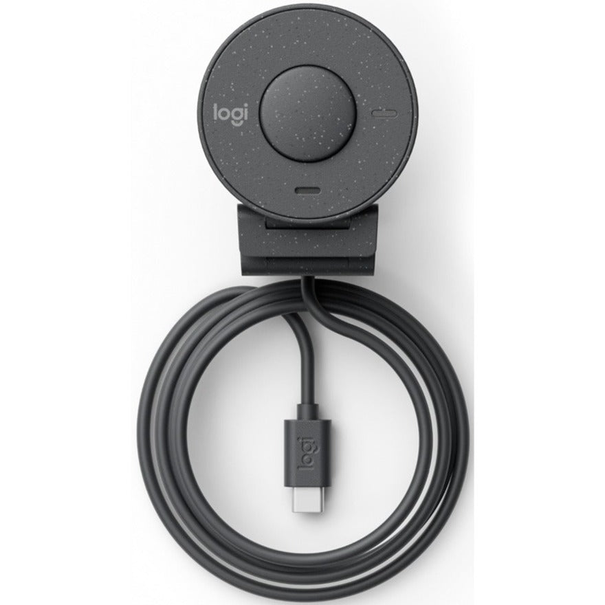 Logitech Brio 305 Webcam - 1080p 30fps USB-C, 2MP, Compatible with Zoom & Teams, Eco-Friendly Design