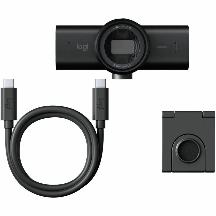 Logitech Brio 4K Webcam | 8.5 MP | 60 FPS | USB C | Ultra HD Video with AI Enhancements