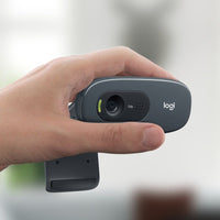 Logitech C270 HD 720p Webcam with Noise Reduction Mic and Automatic Light Correction