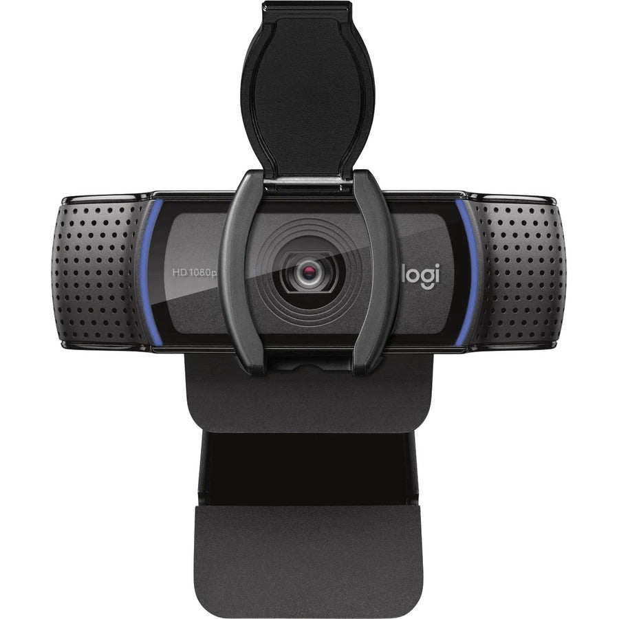 Logitech C920e HD Webcam 1080p 30fps with Dual Microphones & Adjustable Clip, USB Type A