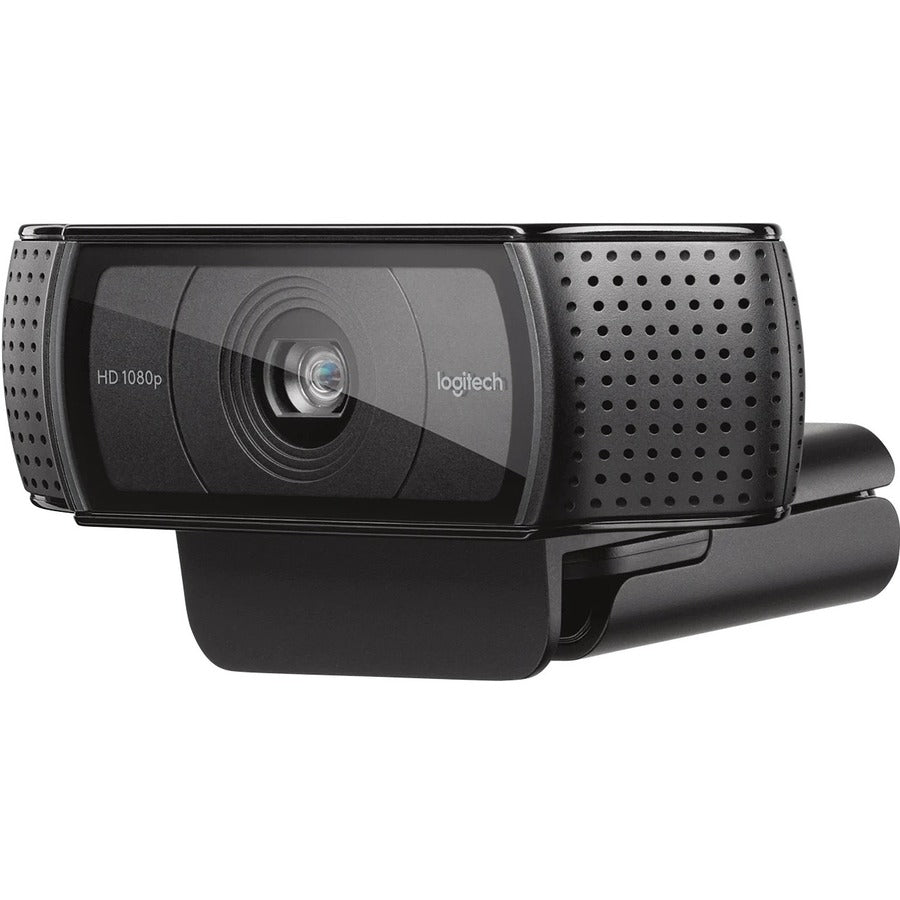 Logitech C920e HD Webcam 1080p 30fps with Dual Microphones & Adjustable Clip, USB Type A