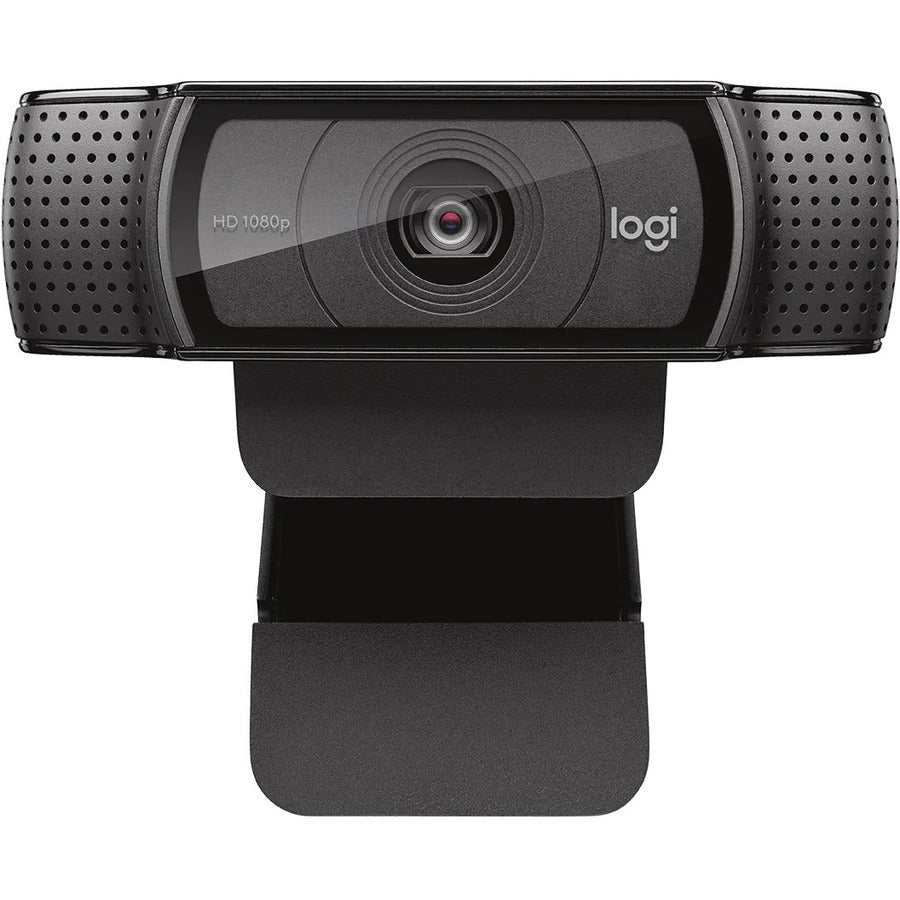 Logitech C920e HD Webcam 1080p 30fps with Dual Microphones & Adjustable Clip, USB Type A