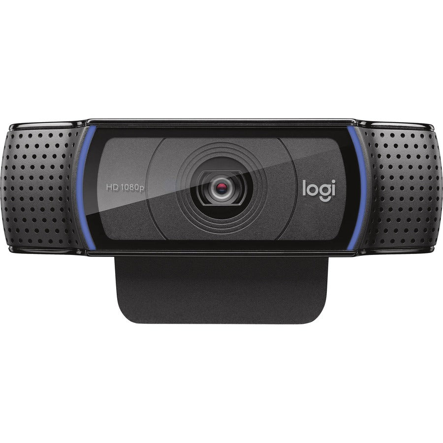 Logitech C920e HD Webcam 1080p 30fps with Dual Microphones & Adjustable Clip, USB Type A