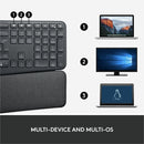 Logitech Ergo K860 Wireless Ergonomic Split Keyboard with Adjustable Palm Lift & Secure Connection - Store 42