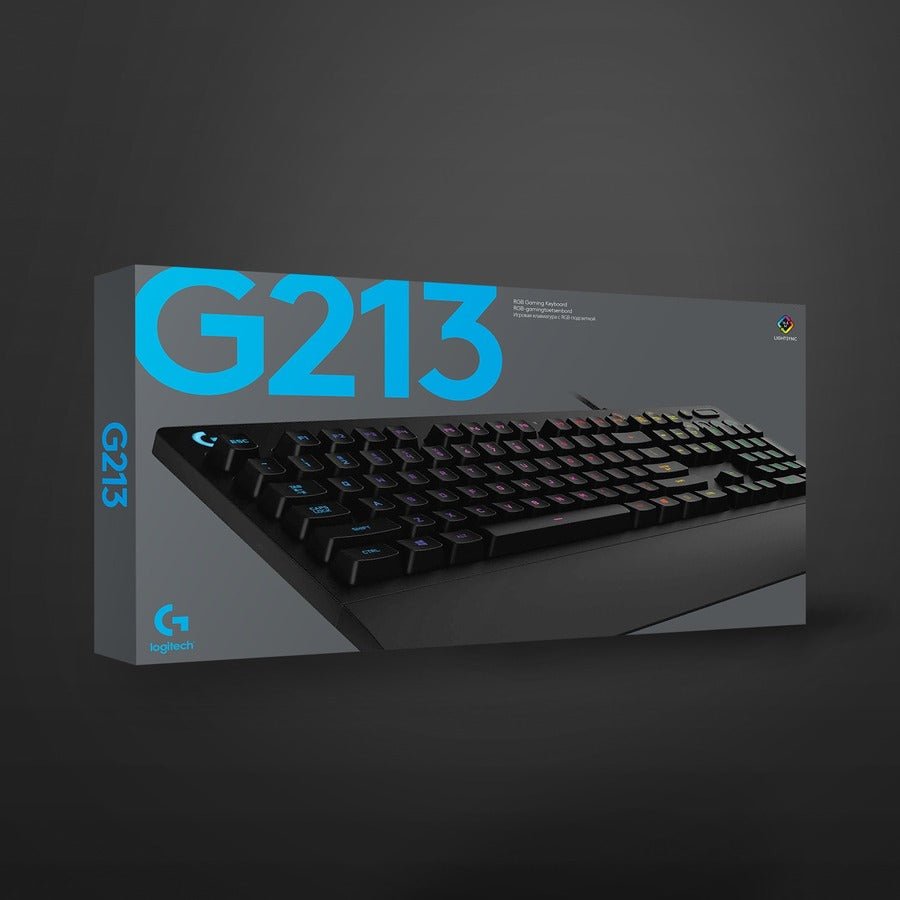 Logitech G213 Prodigy RGB Gaming Keyboard - Wired, Spill - Resistant, Customizable Lighting, Media Controls - Store 42