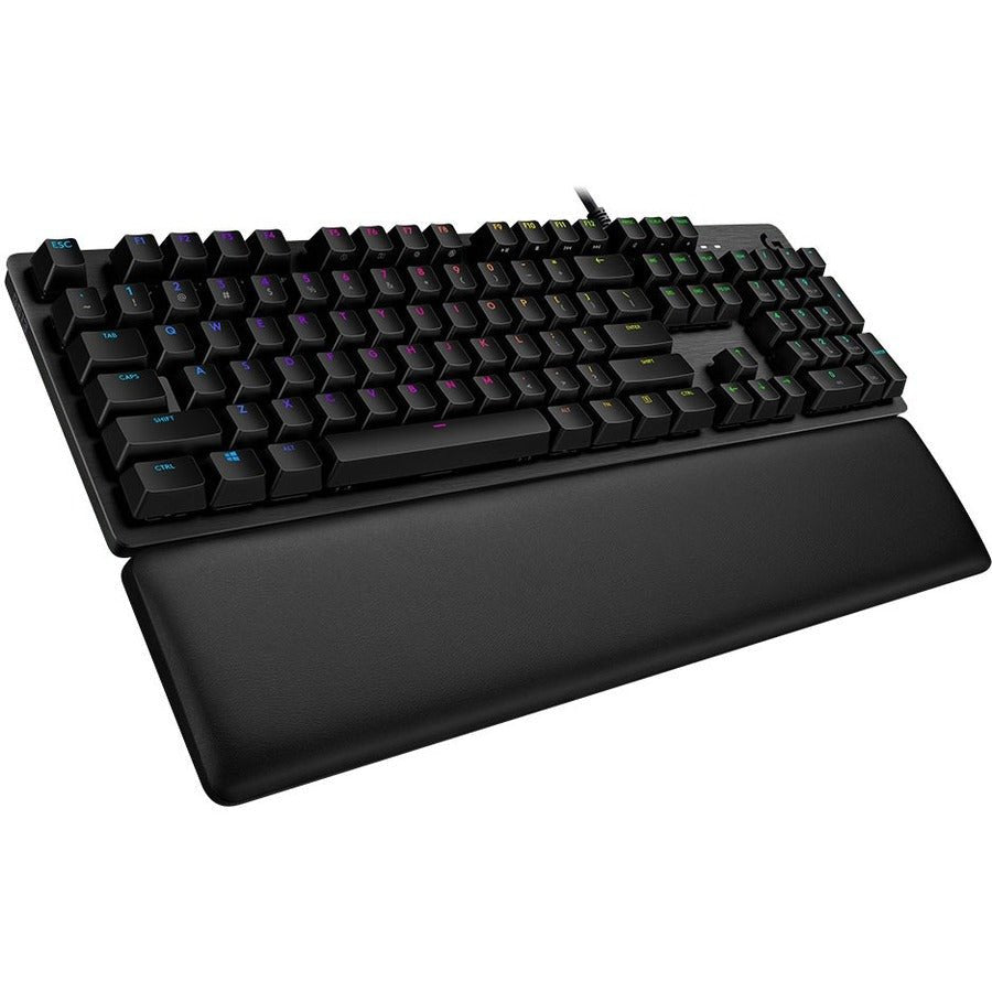 Logitech G513 RGB Mechanical Gaming Keyboard with GX Brown Switches and Memory Foam Palmrest
