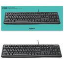 Logitech K120 Wired Keyboard - Slim Design, Whisper - Quiet Keys, Spill - Resistant, Full - Size Layout - Store 42