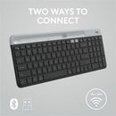 Logitech K585 Multi - Device Slim Keyboard - Ultra - Thin, Quiet Keys & Phone Cradle for Seamless Workflow - Store 42