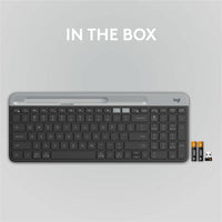Logitech K585 Multi - Device Slim Keyboard - Ultra - Thin, Quiet Keys & Phone Cradle for Seamless Workflow - Store 42