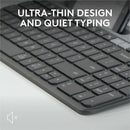 Logitech K585 Multi - Device Slim Keyboard - Ultra - Thin, Quiet Keys & Phone Cradle for Seamless Workflow - Store 42