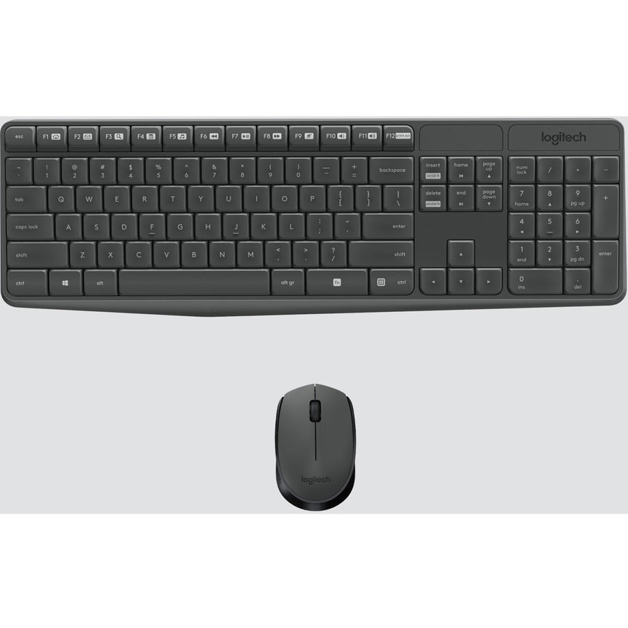 Logitech MK235 Wireless Keyboard And Mouse Combo - 2.4GHz, Spill - Resistant, Full - Size Comfort - Store 42