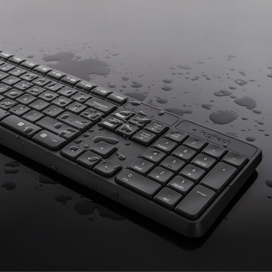 Logitech MK235 Wireless Keyboard And Mouse Combo - 2.4GHz, Spill - Resistant, Full - Size Comfort - Store 42