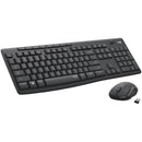 Logitech MK295 Wireless SilentTouch Keyboard & Mouse Combo - Graphite, 90% Less Noise, 36 - Month Battery Life - Store 42