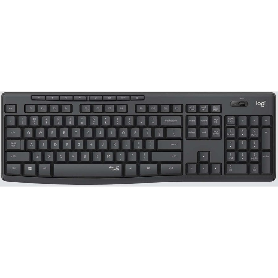Logitech MK295 Wireless SilentTouch Keyboard & Mouse Combo - Graphite, 90% Less Noise, 36 - Month Battery Life - Store 42