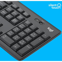 Logitech MK295 Wireless SilentTouch Keyboard & Mouse Combo - Graphite, 90% Less Noise, 36 - Month Battery Life - Store 42
