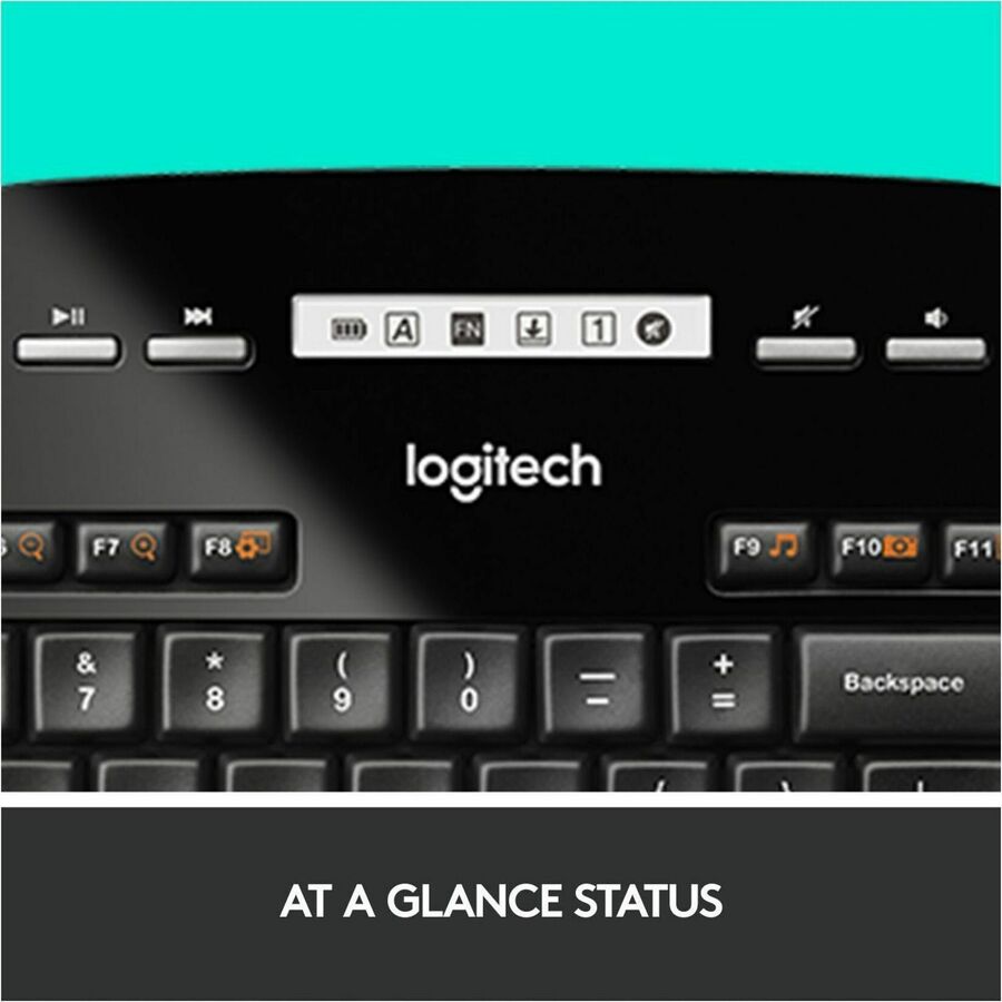Logitech MK710 Wireless Keyboard & Mouse Set | 2.4GHz | 3 - Year Battery Life | Black - Store 42
