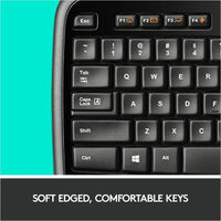 Logitech MK710 Wireless Keyboard & Mouse Set | 2.4GHz | 3 - Year Battery Life | Black - Store 42