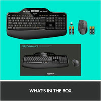 Logitech MK710 Wireless Keyboard & Mouse Set | 2.4GHz | 3 - Year Battery Life | Black - Store 42