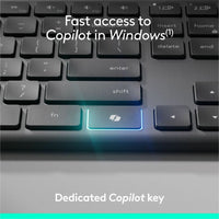 Logitech MK955 Wireless Keyboard and Mouse Combo - Graphite, Copilot Key for AI Productivity - Store 42
