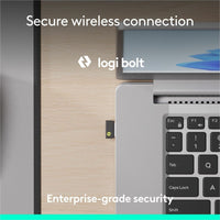 Logitech MK955 Wireless Keyboard and Mouse Combo - Graphite, Copilot Key for AI Productivity - Store 42