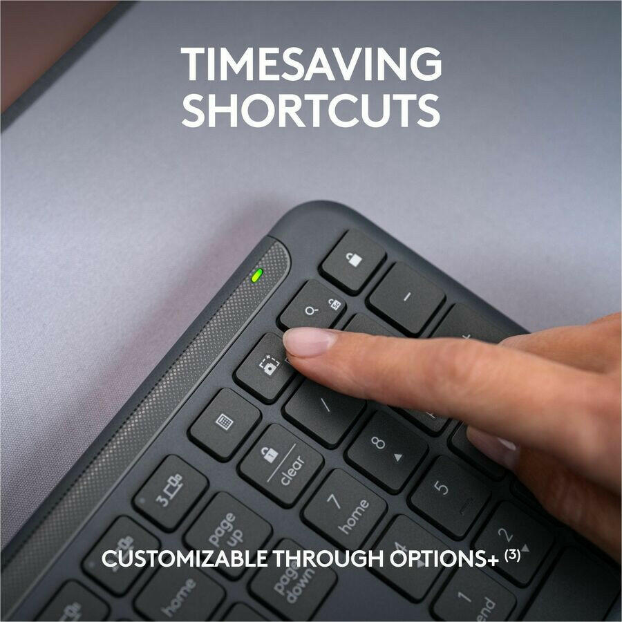 Logitech MK955 Wireless Keyboard And Mouse Combo - Quiet Operation, Multi-Device, Eco-Friendly