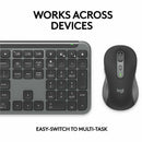 Logitech MK955 Wireless Keyboard And Mouse Combo - Quiet Operation, Multi-Device, Eco-Friendly