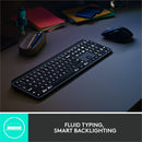 Logitech MX Keys Combo: Wireless Keyboard & Mouse with Quiet Click, Backlit Keys & Enterprise Security - Store 42