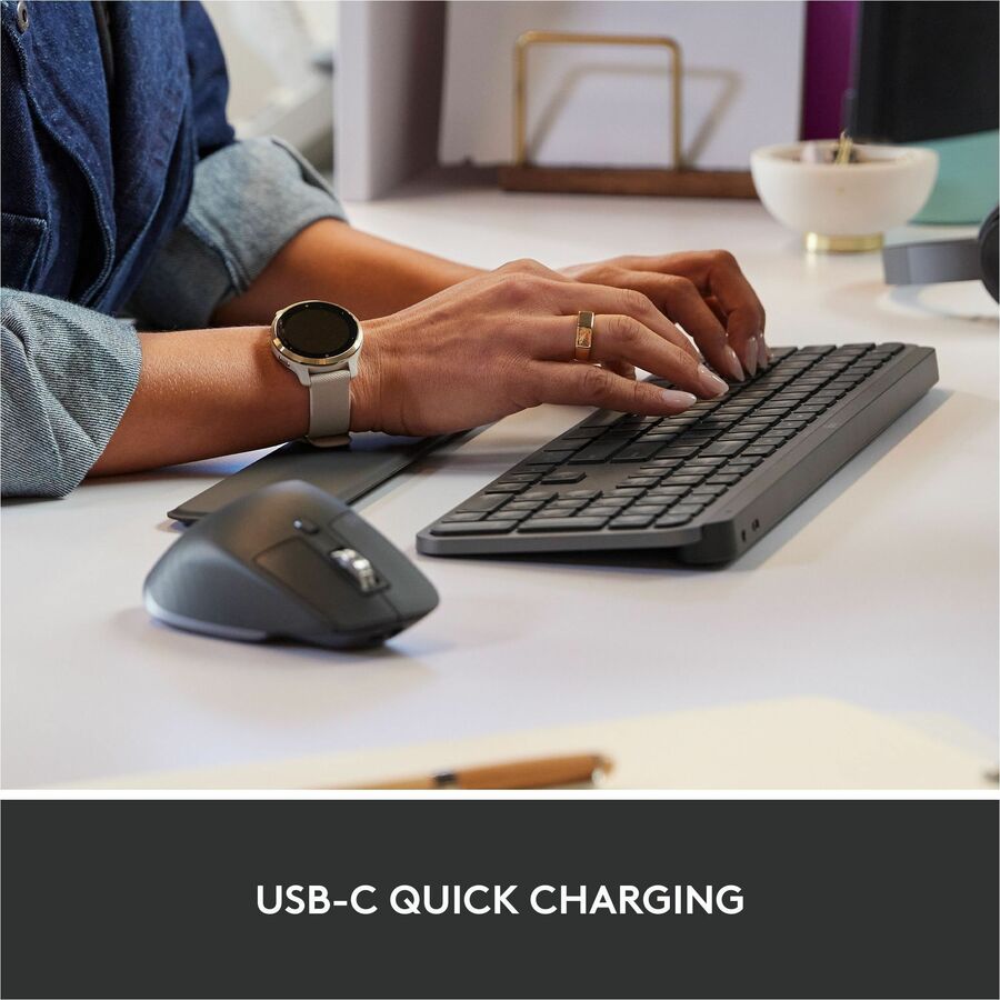 Logitech MX Keys Combo: Wireless Keyboard & Mouse with Quiet Click, Backlit Keys & Enterprise Security - Store 42