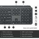 Logitech MX Keys Combo: Wireless Keyboard & Mouse with Quiet Click, Backlit Keys & Enterprise Security - Store 42