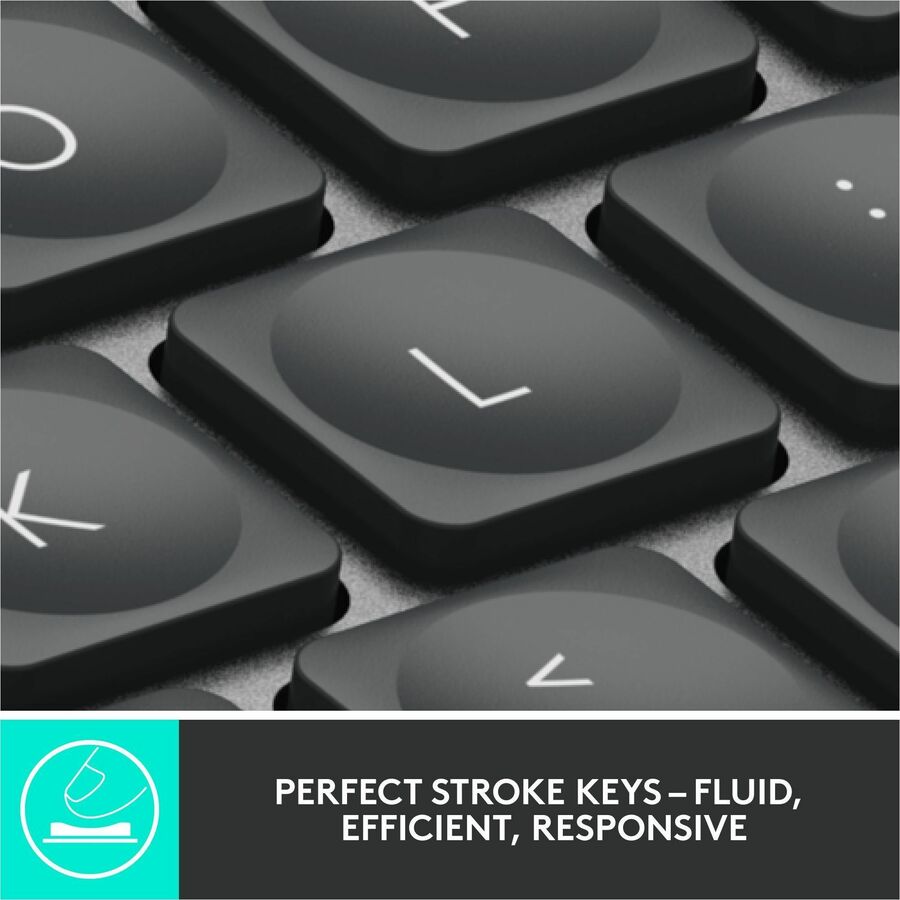 Logitech MX Keys for Business Wireless Keyboard - Backlit, Multi - Device, USB - C Rechargeable, Ergonomic Design - Store 42