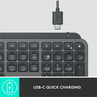 Logitech MX Keys for Business Wireless Keyboard - Backlit, Multi - Device, USB - C Rechargeable, Ergonomic Design - Store 42