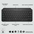 Logitech MX Keys Mini Wireless Backlit Keyboard - Smart Illumination, Multi-Device Connectivity, USB-C Rechargeable