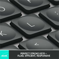 Logitech MX Keys Mini Wireless Backlit Keyboard - Smart Illumination, Multi-Device Connectivity, USB-C Rechargeable