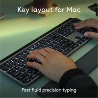 Logitech MX Keys S Wireless Keyboard for Mac - Low-Profile Design, Smart Actions, Backlit