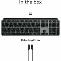 Logitech MX Keys S Wireless Keyboard for Mac - Low-Profile Design, Smart Actions, Backlit