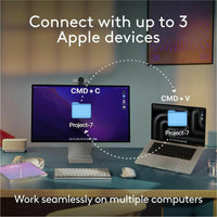 Logitech MX Keys S Wireless Keyboard for Mac - Low-Profile Design, Smart Actions, Backlit