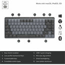 Logitech MX Mechanical Mini Keyboard - Wireless USB - C, Tactile Quiet, Smart Illumination, Multi - Device - Store 42